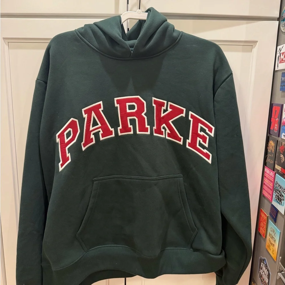 Parke Women's Forest Green Hoodie L/XL - Picture 2 of 3